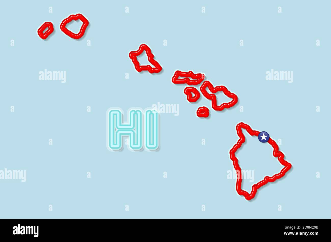 Hawaii 2 letter code