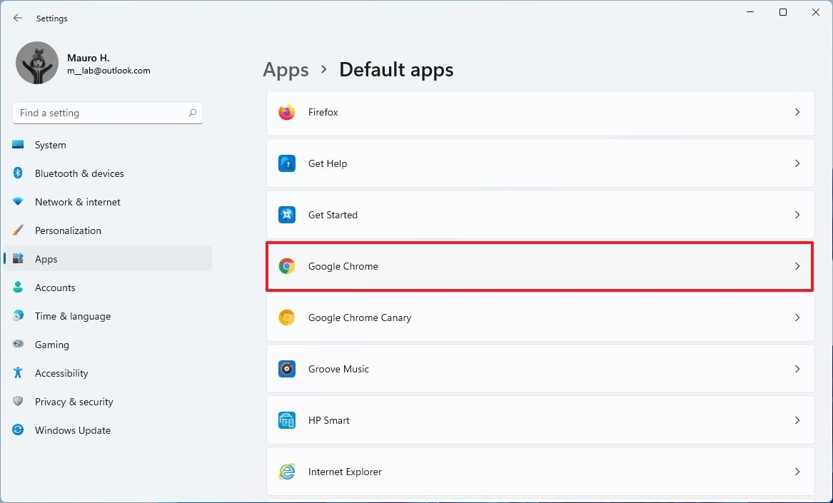 How to set the default browser