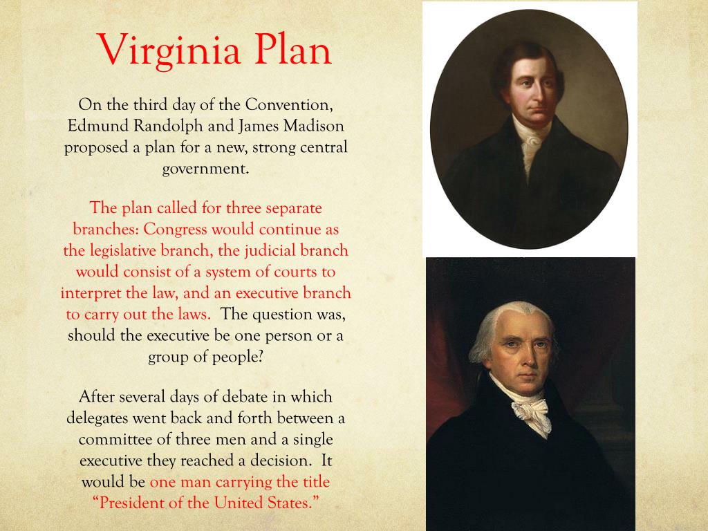 Who proposed the virginia plan