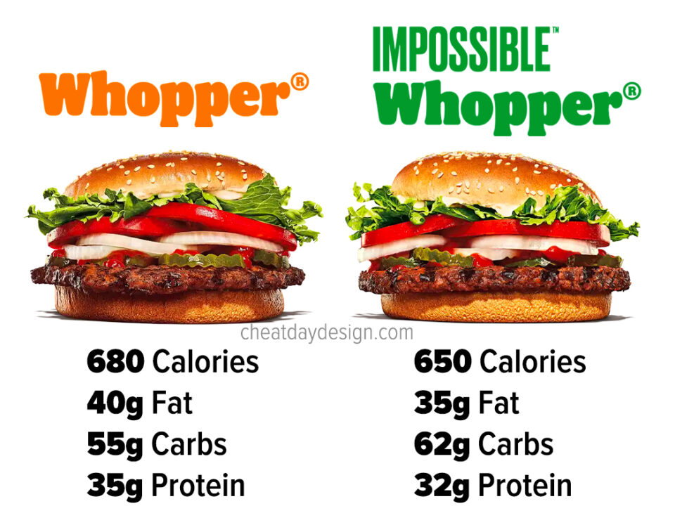 Whopper calories with cheese