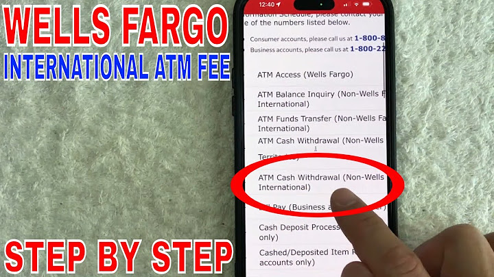 Atm fees for wells fargo
