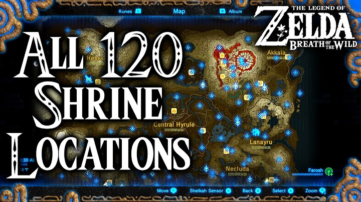 Shrines botw map