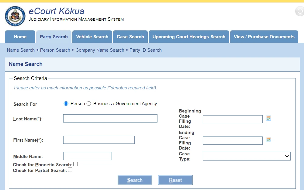 State of hawaii ecourt kokua