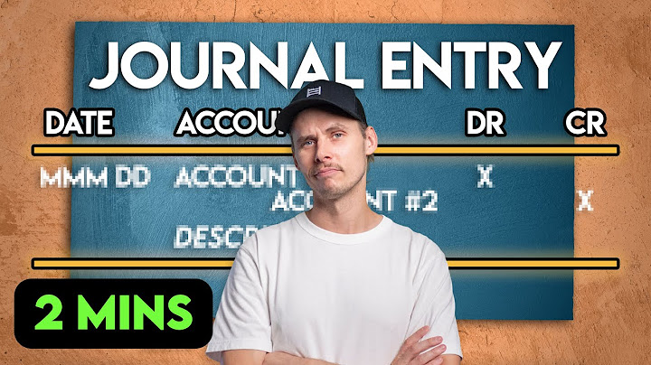 Journal entry format accounting