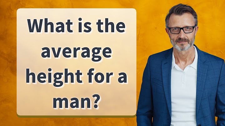 What is an average height for a man