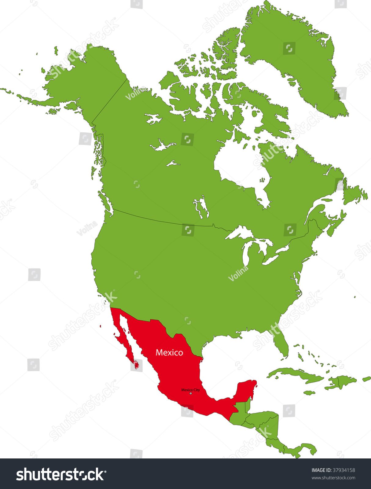 What continent is mexico