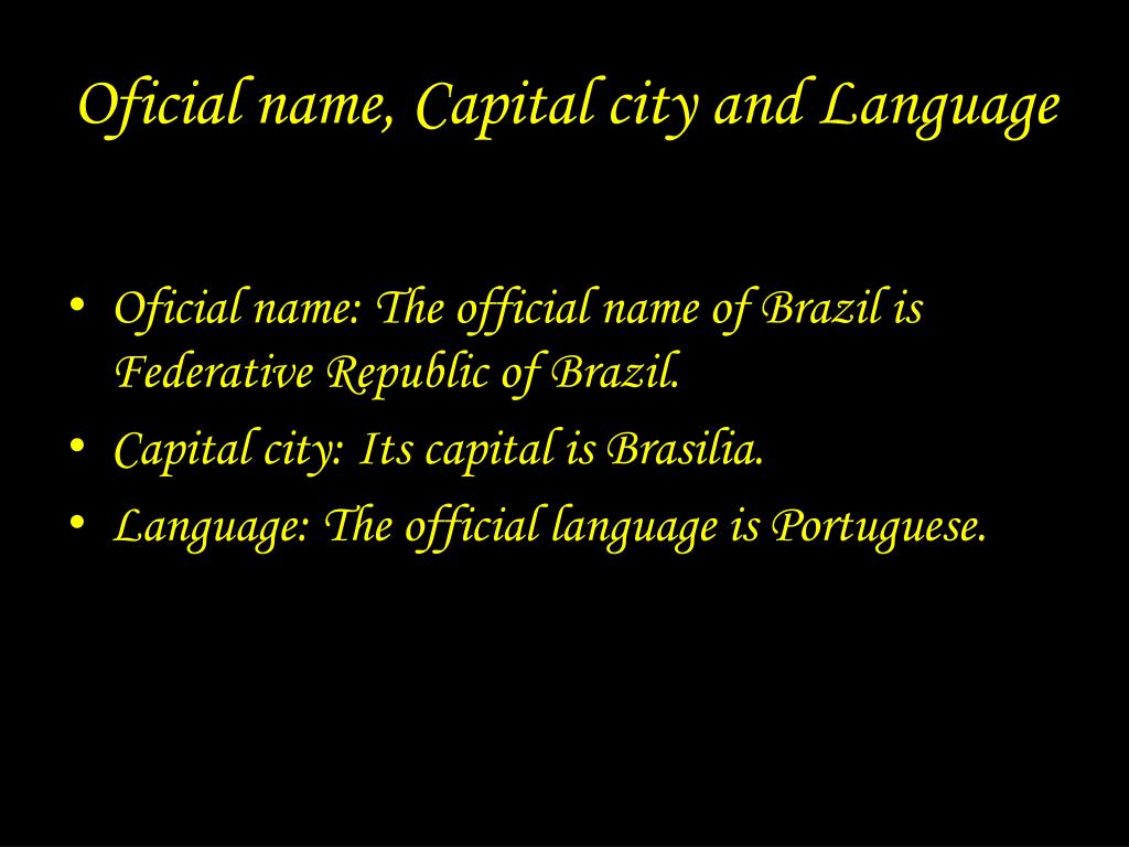 Official name brazil