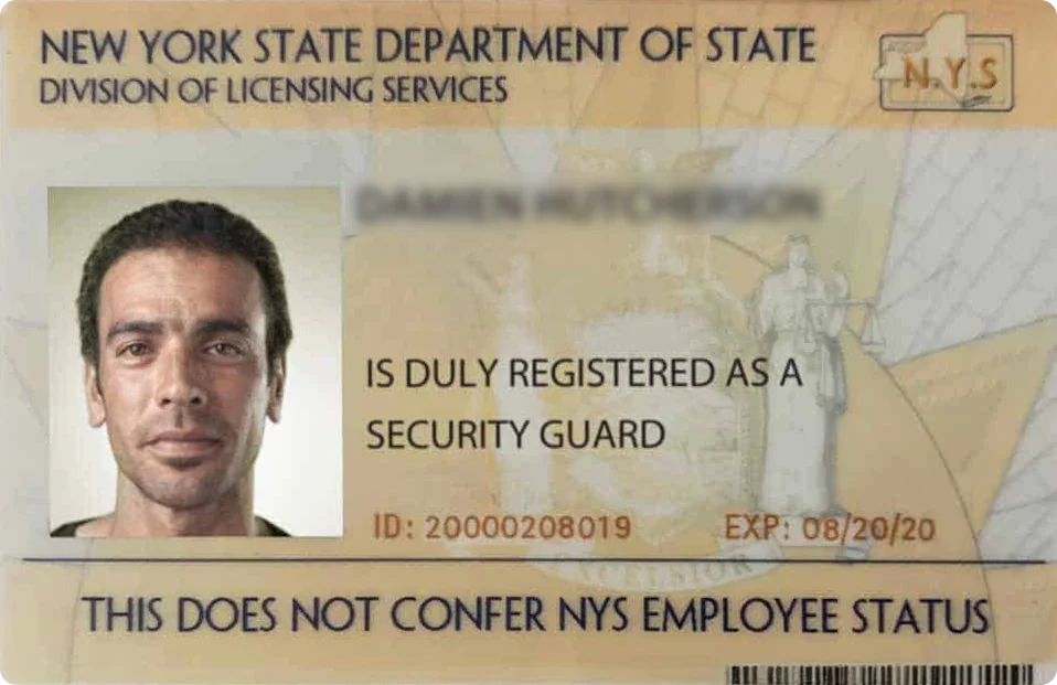 Security licence nyc
