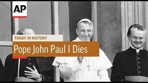 Pope john paul died