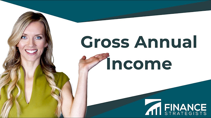 Annual gross income example