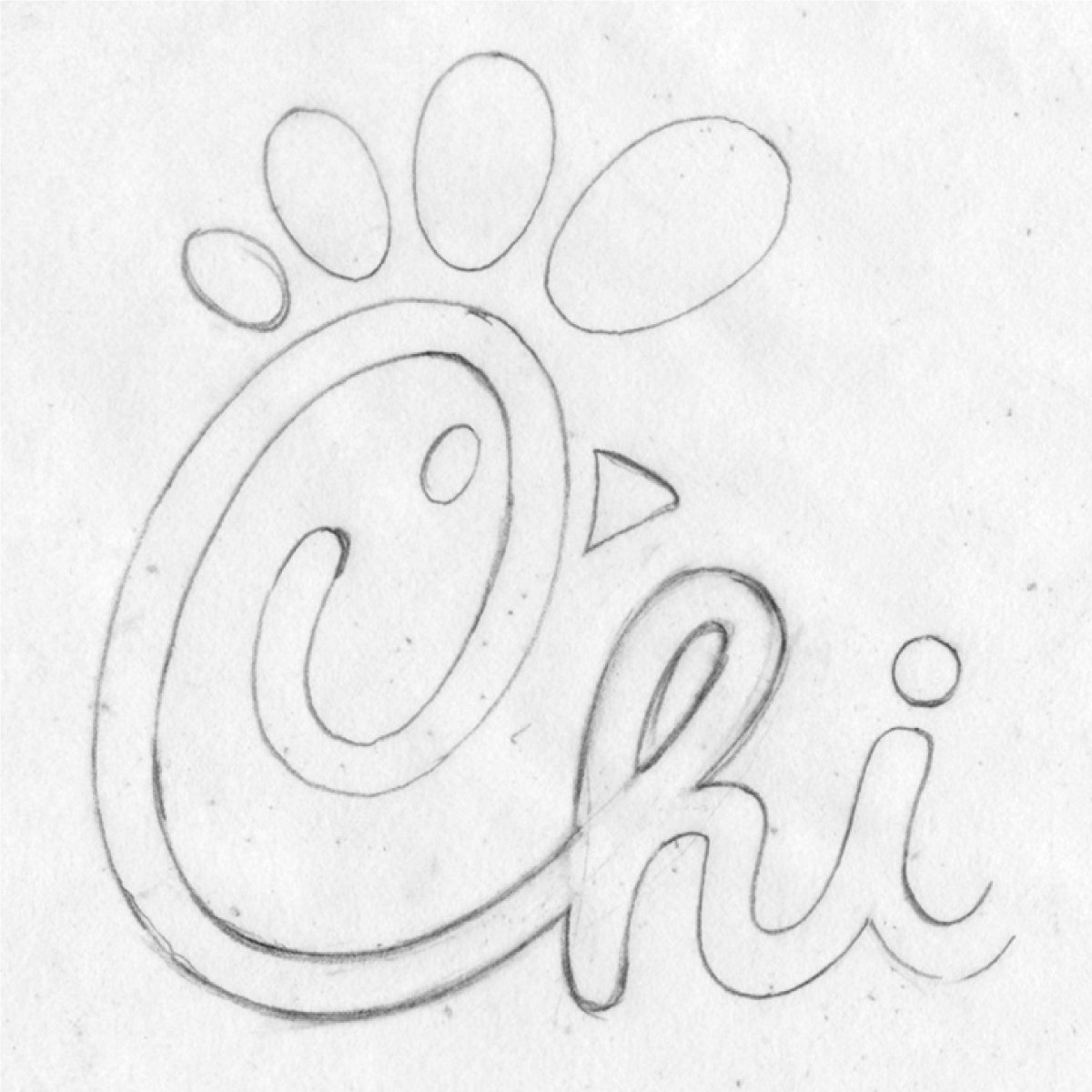 Chick fil a outline