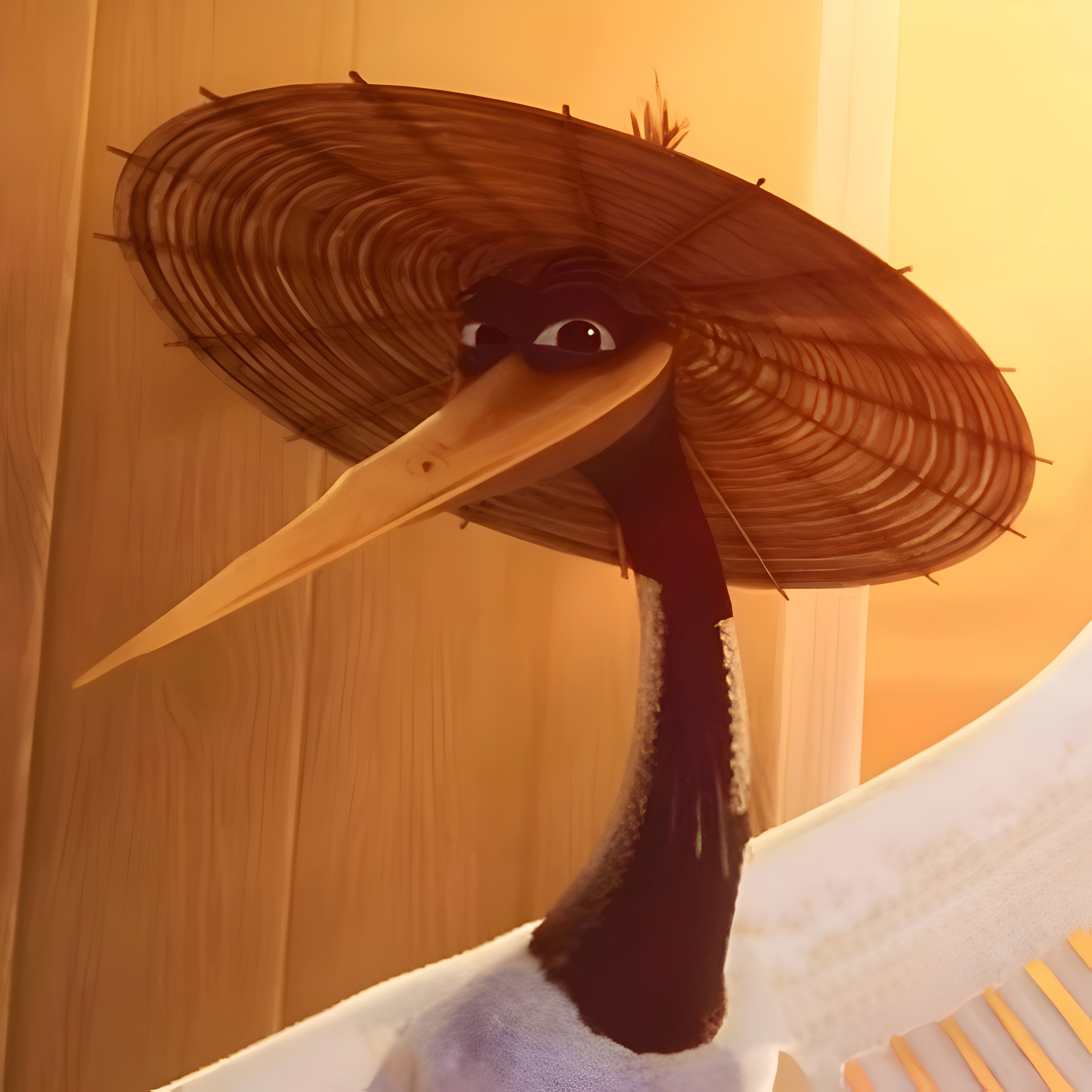 Crane of kung fu panda