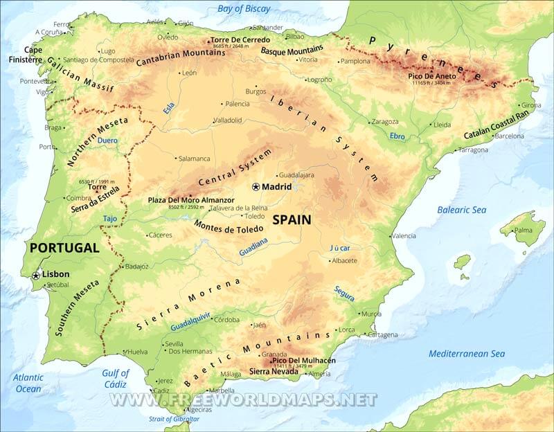 Where is iberian peninsula