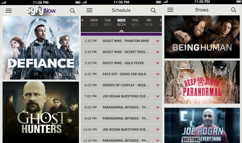 Syfy schedule right now