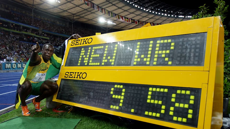 100 m men's world record