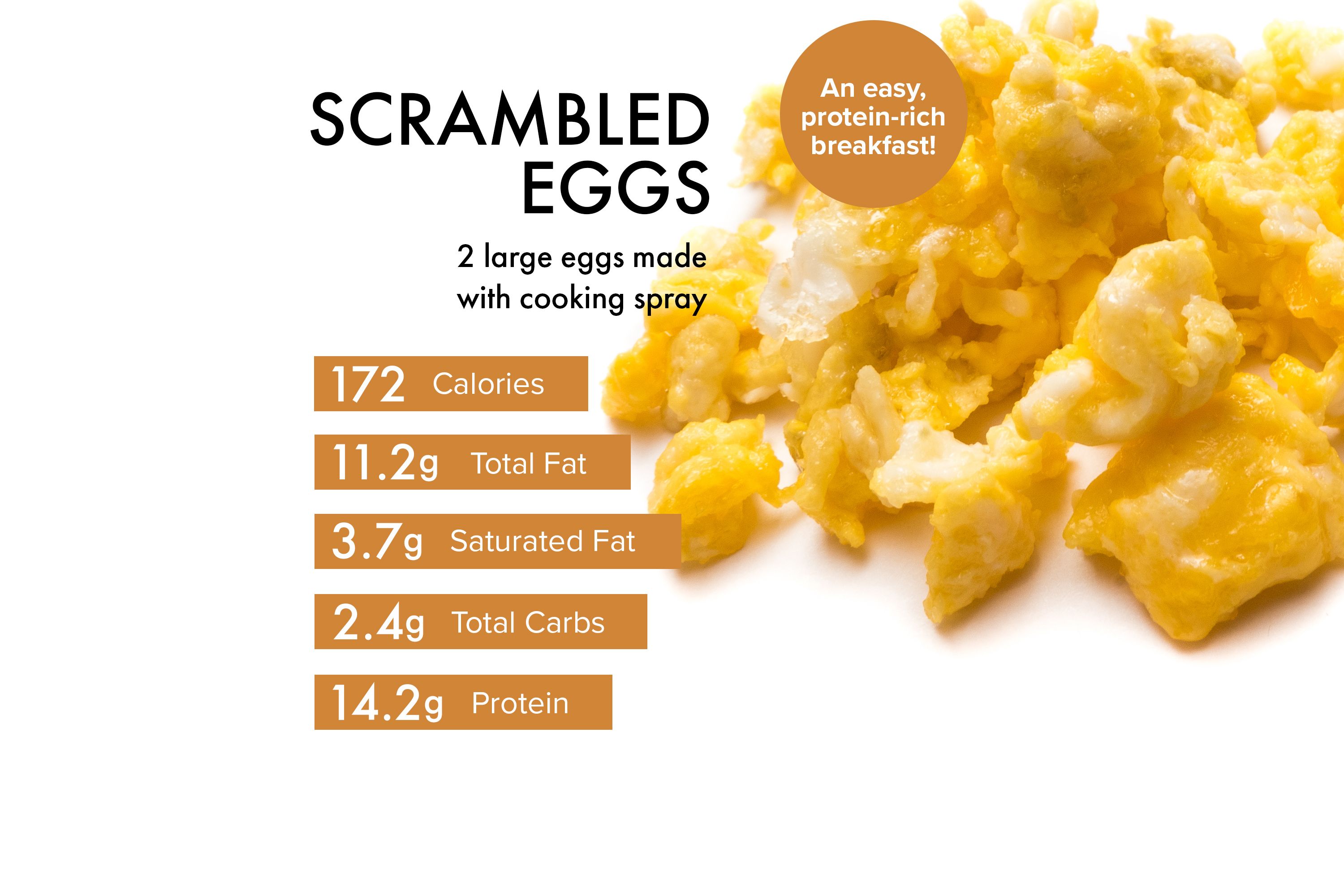 2 scrambled eggs nutrition facts