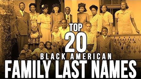 Last name black