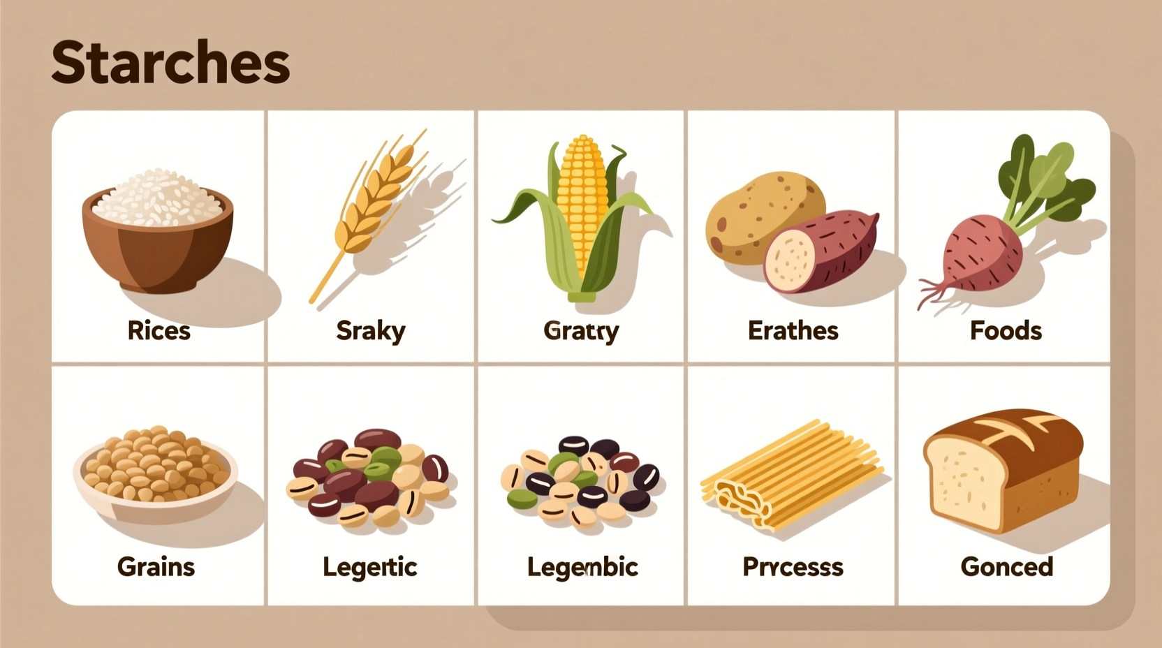 Examples of starchy foods