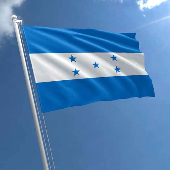 Blue and white flag 5 stars