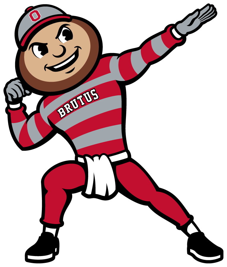 Brutus the buckeye logo