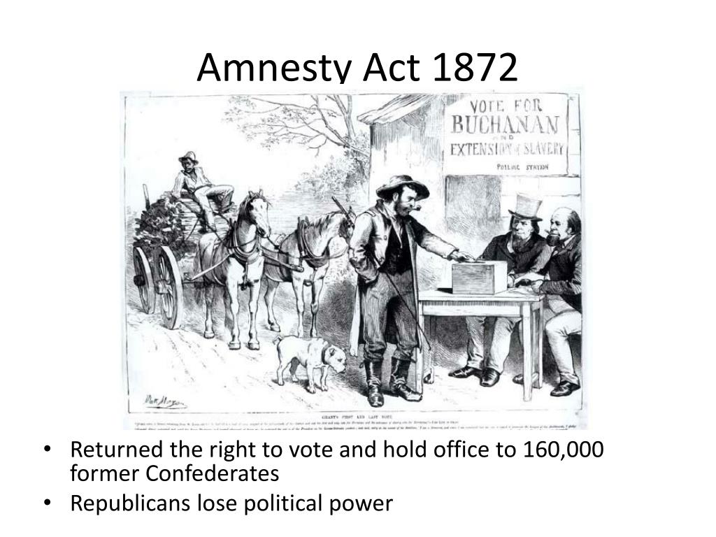 What did the amnesty act do