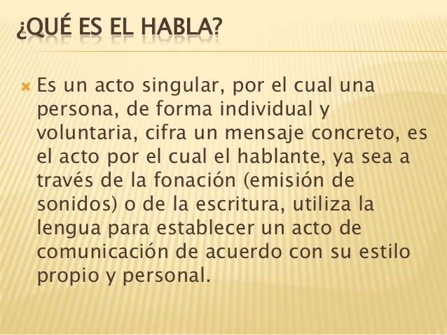 What does habla mean