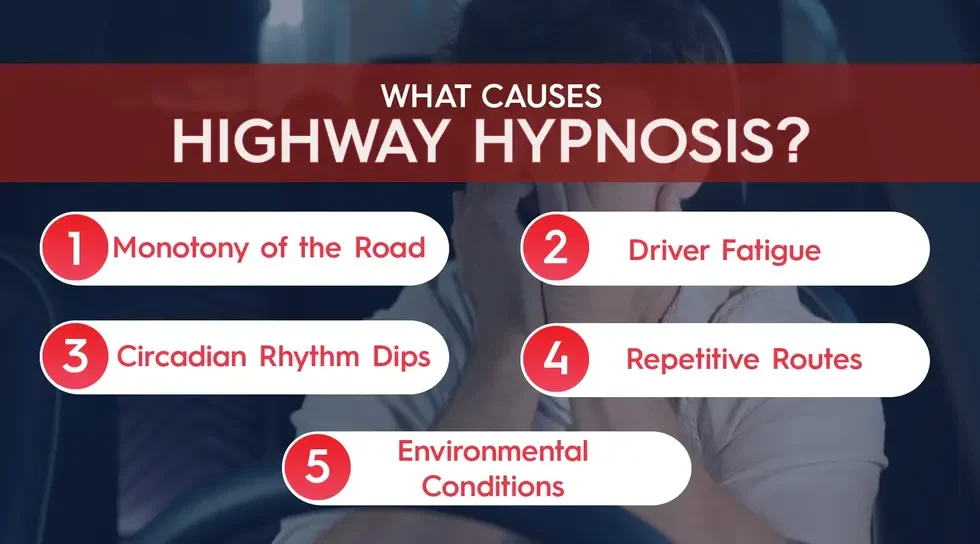 What causes highway hypnosis