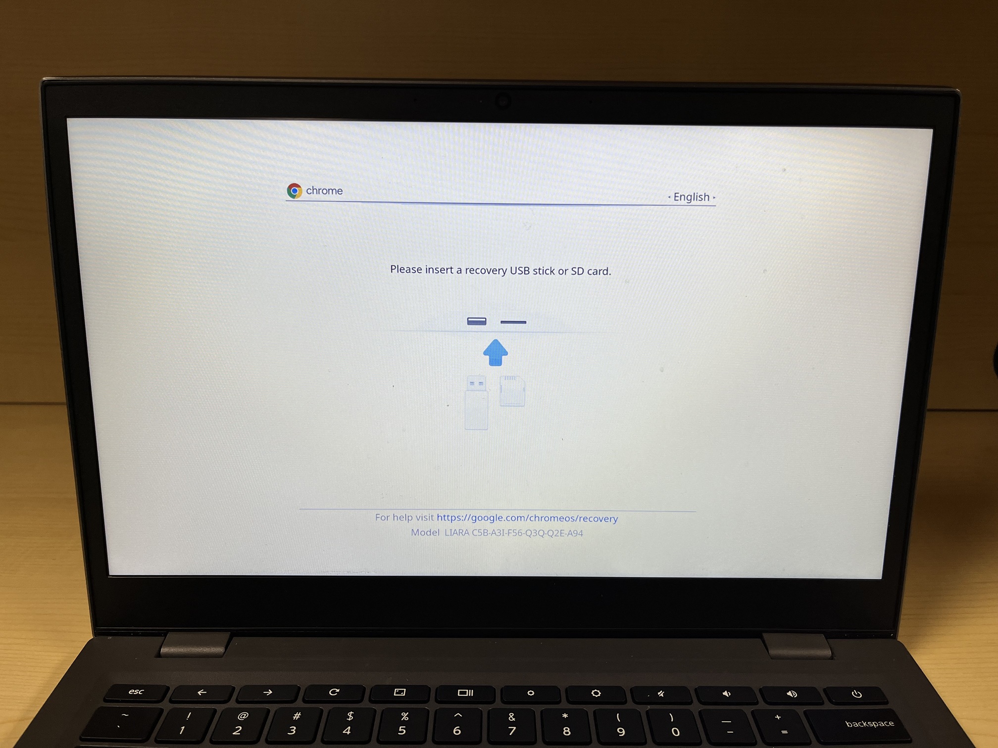 Restore chromebook