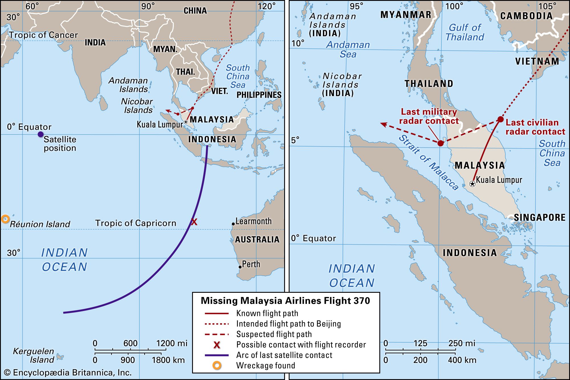 Flight 370 location