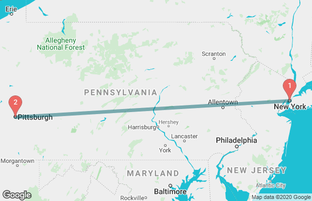 Is pittsburgh in new york