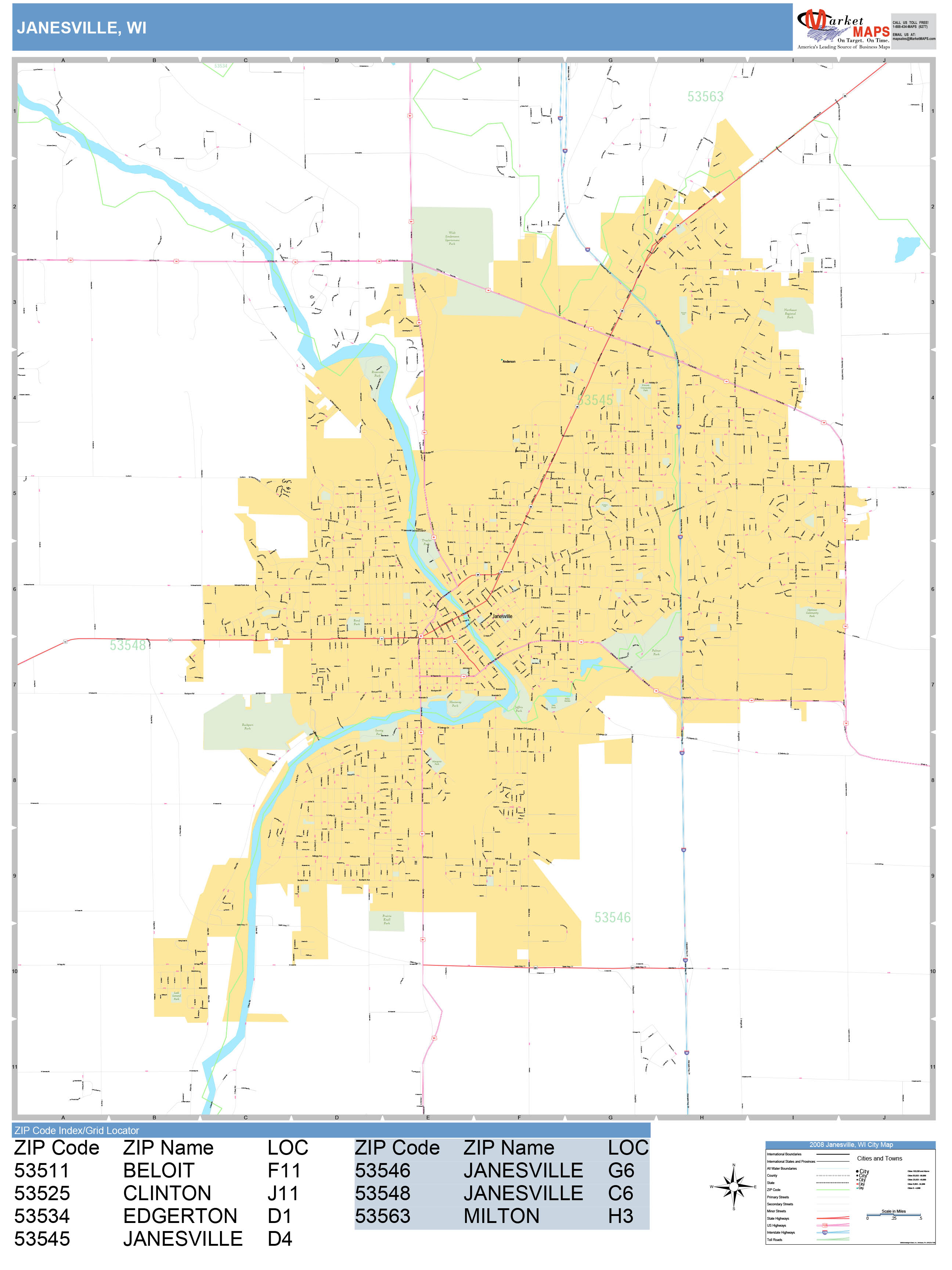 Janesville wi zip