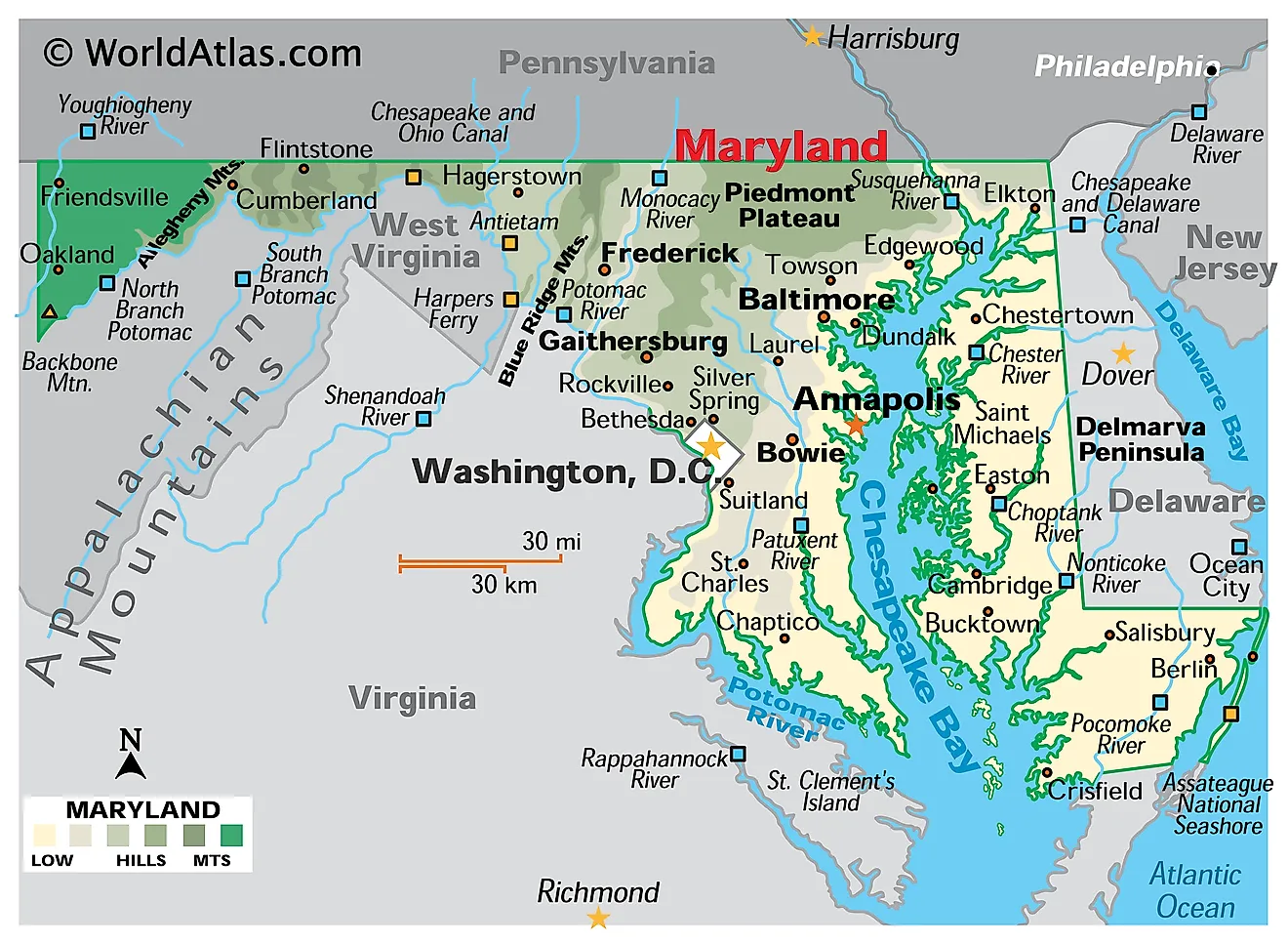 What region was maryland in