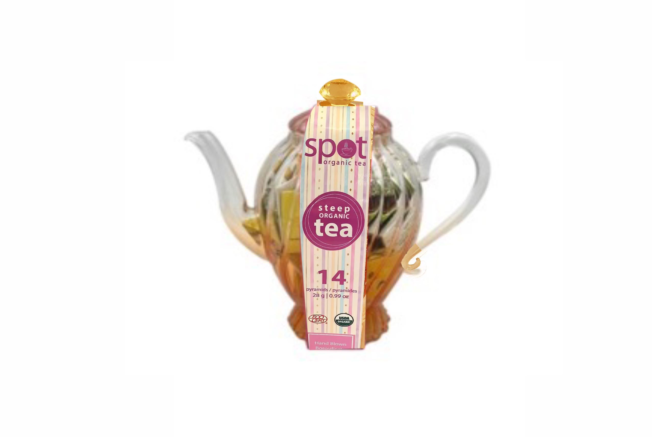 Spot organic teapot