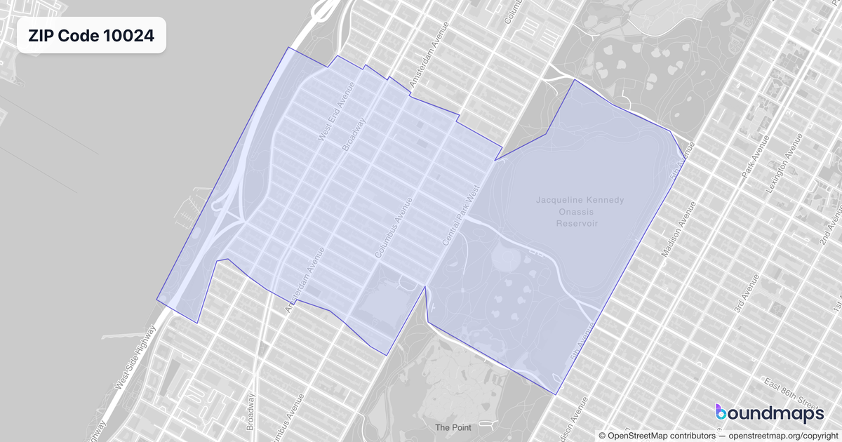 Zip code 10024