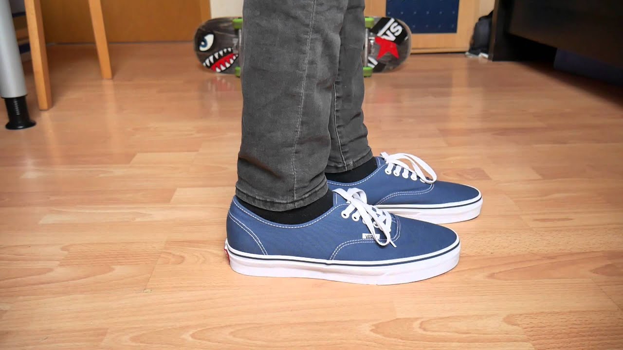 Authentic vans on feet