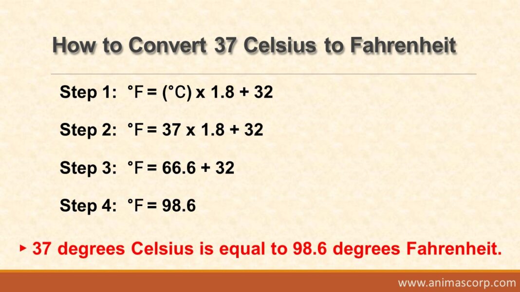 What is 37 c