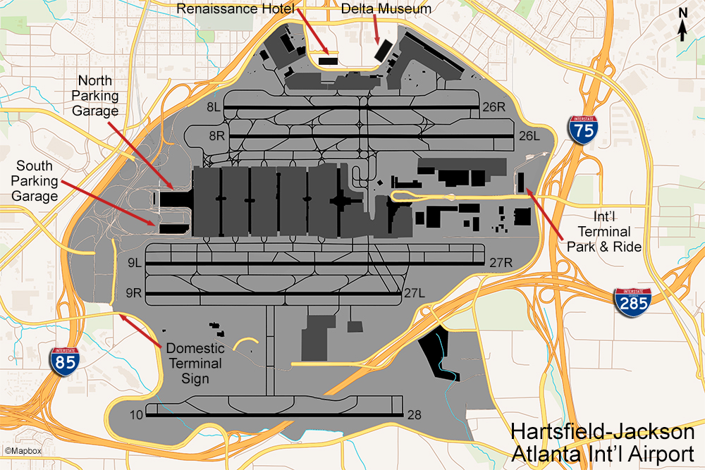 Atlanta airport how many runways