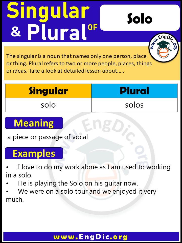 Plural solo
