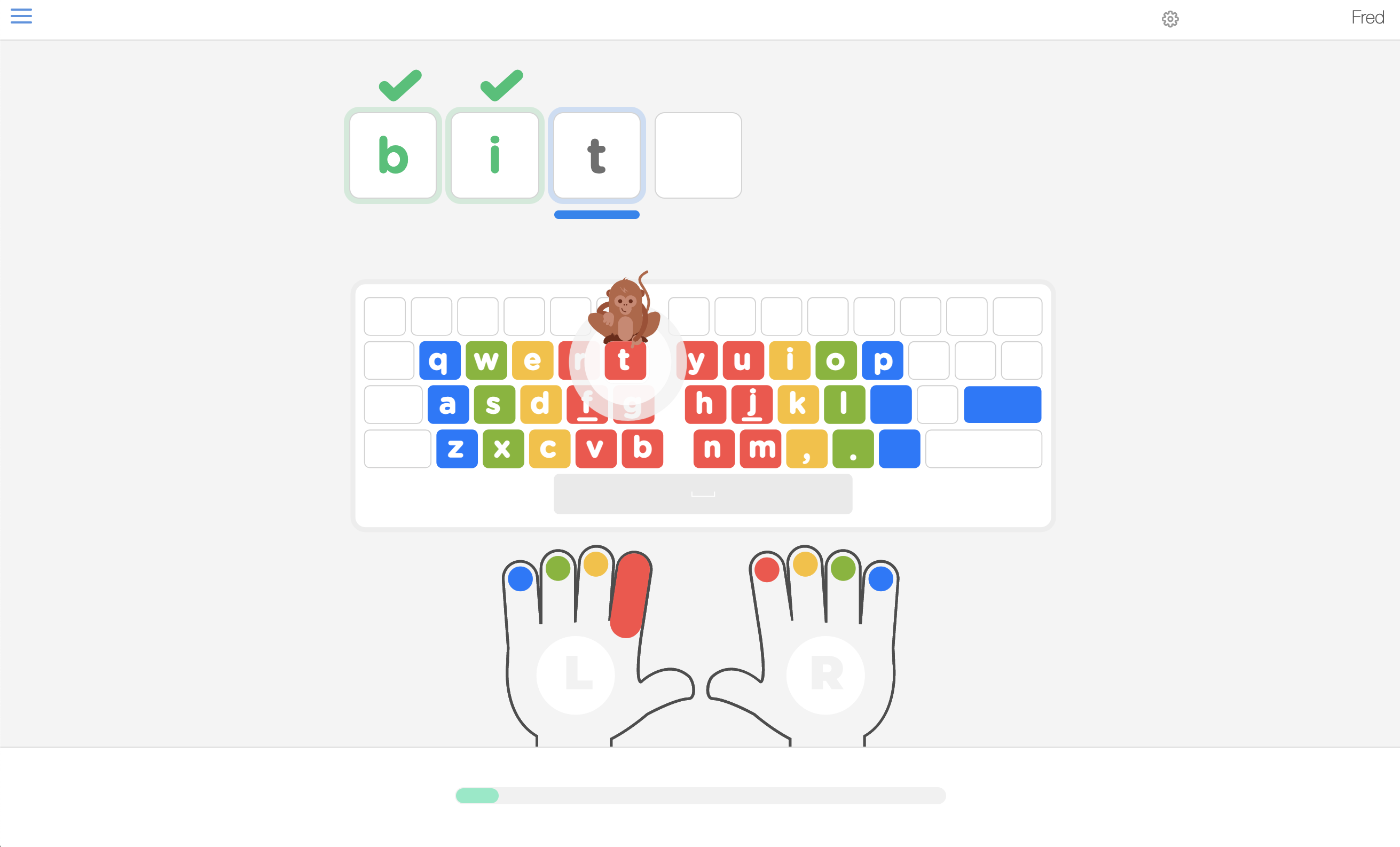 Ed club typing test