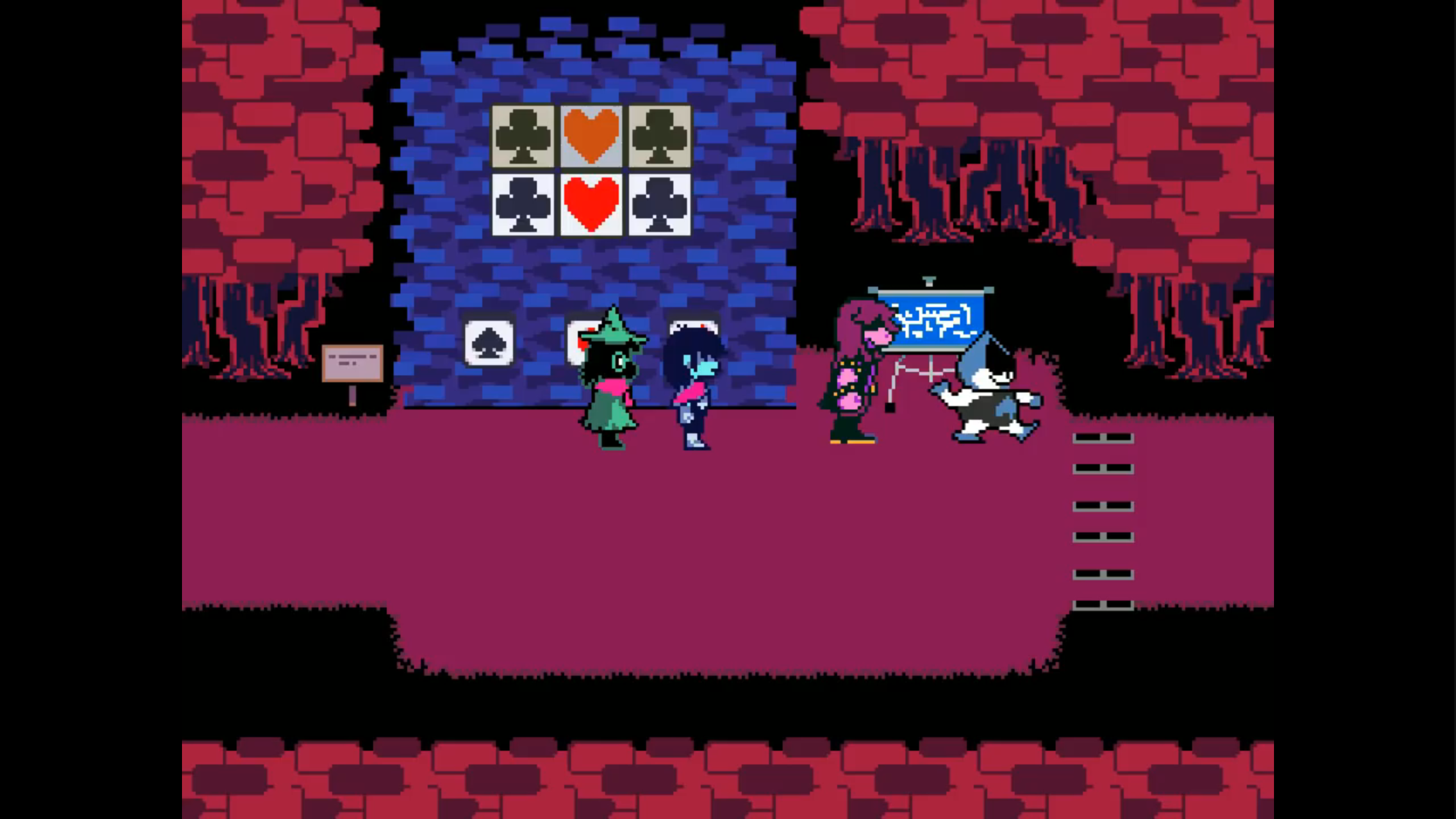 Deltarune chapter 1 spade puzzle