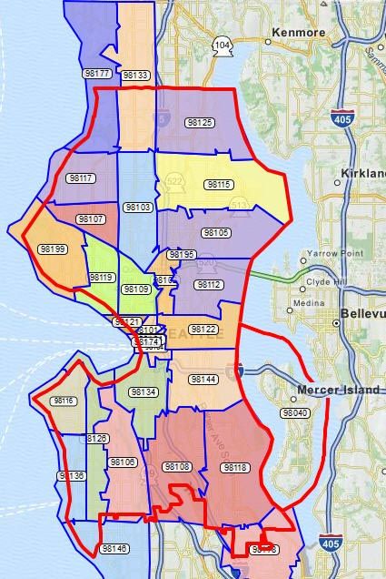 City of seattle zip codes