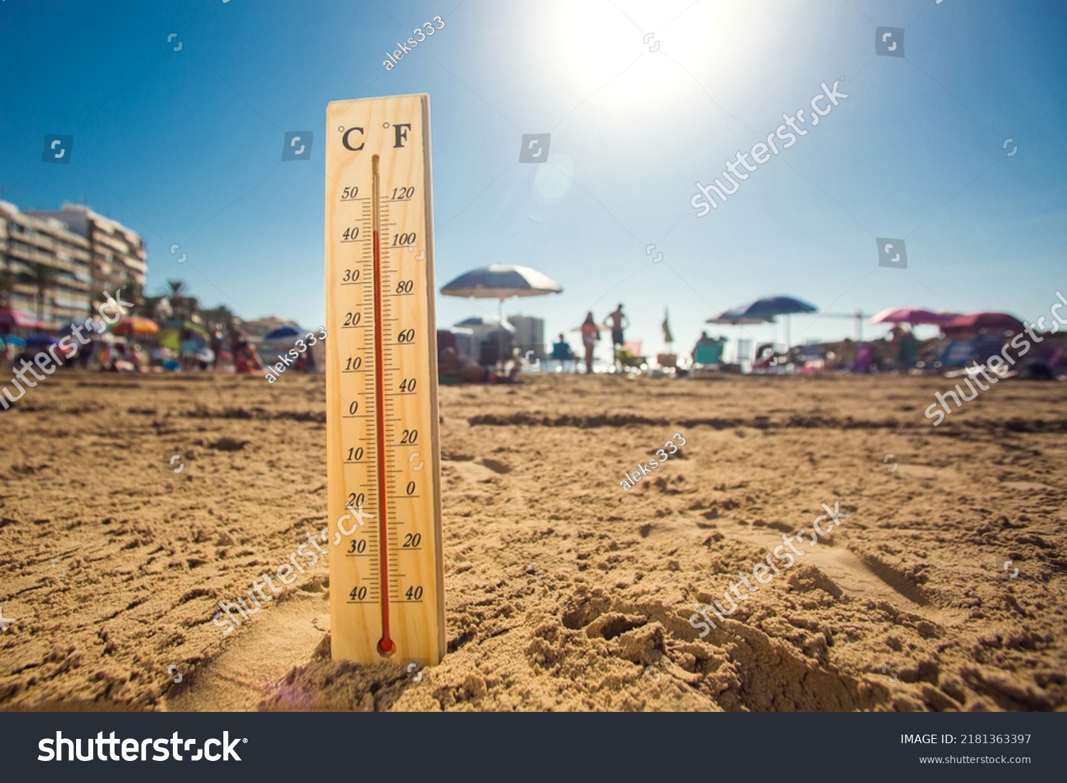 Best temperature for the beach