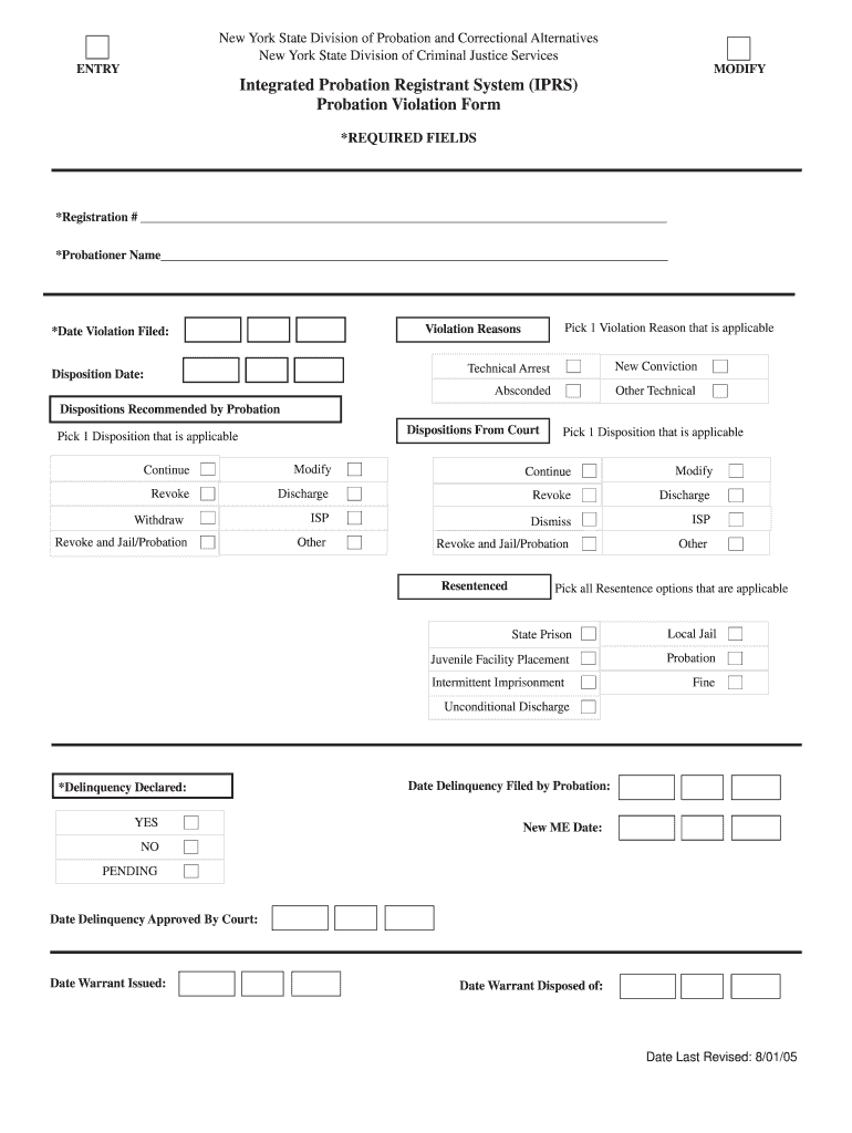 New york probation violation technical violation alcohol use condition