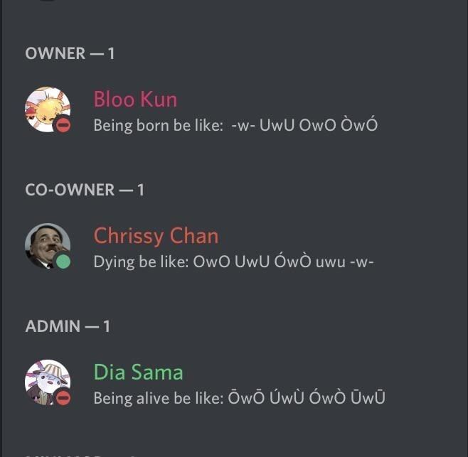 Funniest discord status