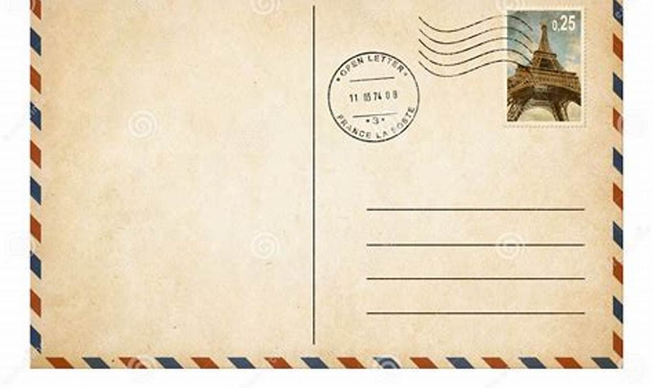 Post card postage