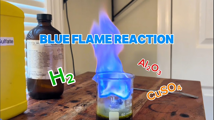 How do blue flames form