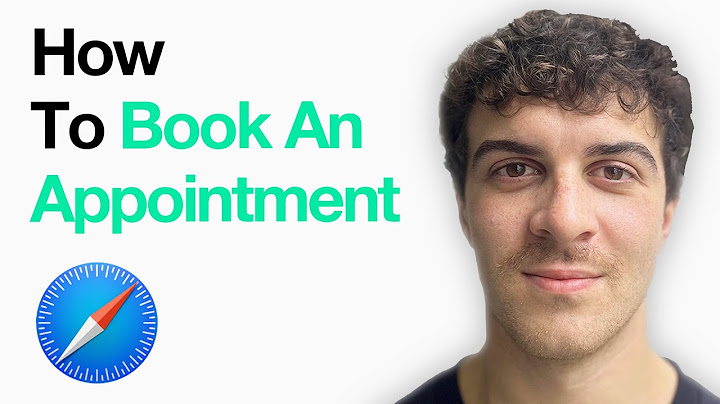 Set an appointment at apple