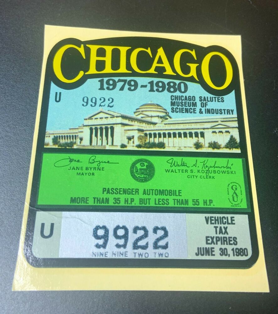 How much is a chicago window sticker
