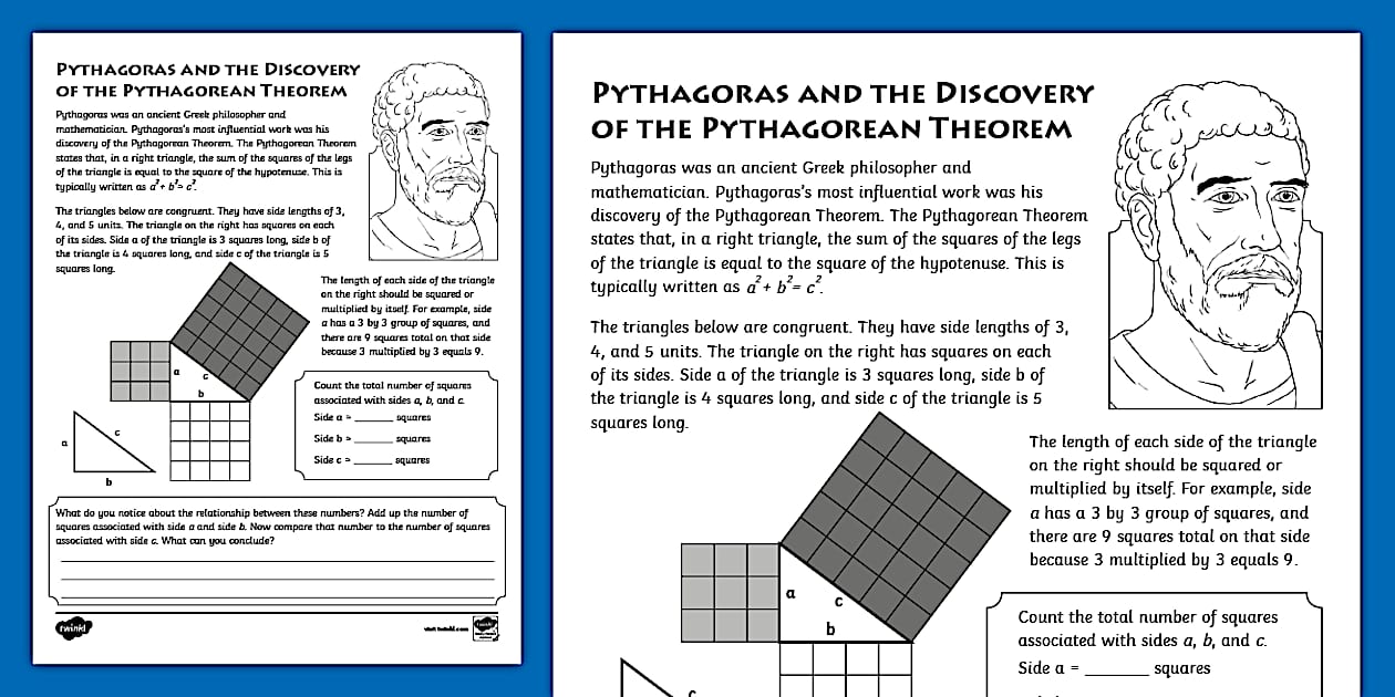 Math discoveries associated with pythagorous