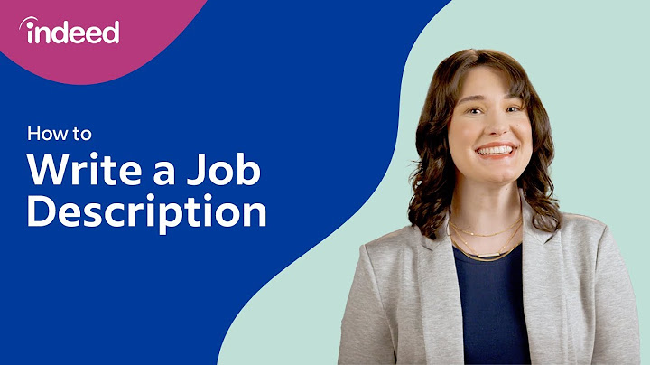 Indeed job description